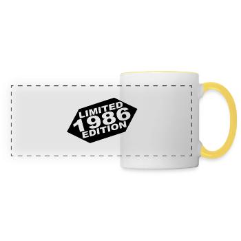 year 1986 limited edition - Panoramic Mug - white/yellow - Front