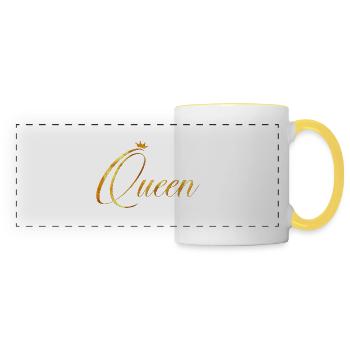 Queen - Panoramic Mug - white/yellow - Front