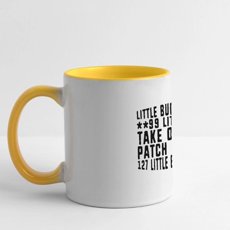 99 petits bugs dans mon code 8 Mug panoramique contrasté et blanc