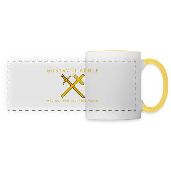 Gustav II Adolf - Panoramic Mug - white/yellow - Front