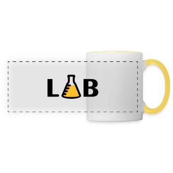 LAB (2c) - Panoramatasse - Weiß/Gelb - Vorne