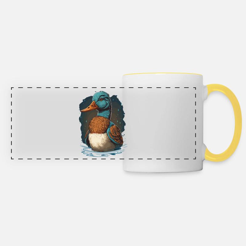 Duck Head - Panoramic Mug - white/yellow