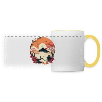 Japanese - Panoramic Mug - white/yellow - Front