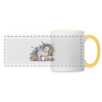 Pastel Paradise - Panoramic Mug - white/yellow - Front