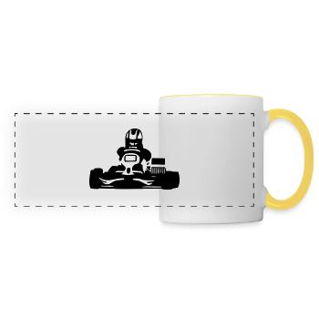 kart - Panoramic Mug - white/yellow - Front