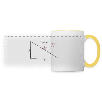 Find X - Panoramic Mug - white/yellow - Front