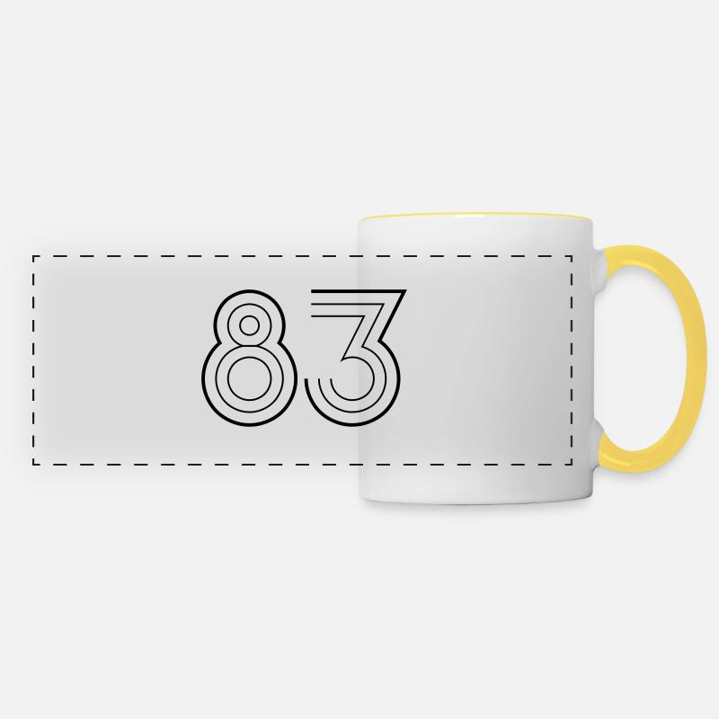 83 - Panoramic Mug - white/yellow