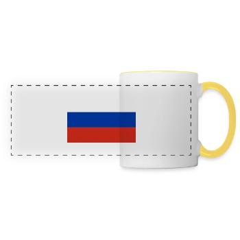 Russland - Panoramatasse - Weiß/Gelb - Vorne