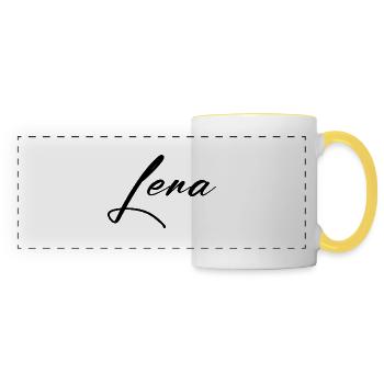 lena - Panoramatasse - Weiß/Gelb - Vorne