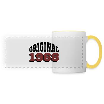 Original 1968 - Mug panoramique contrasté et blanc - blanc/jaune - Devant