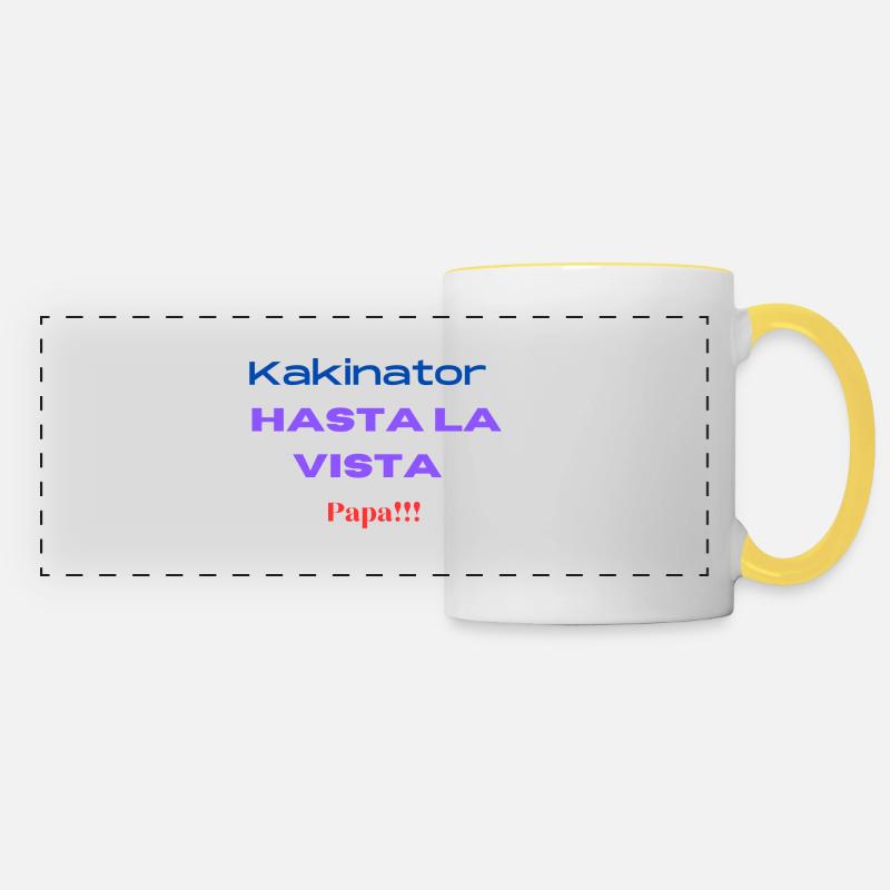 KaKinator - Panoramatasse - Weiß/Gelb
