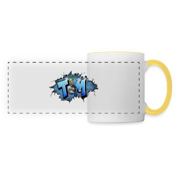 TOM GRAFFITI NAME By Max le Tagueur french streeta - Panoramic Mug - white/yellow - Front