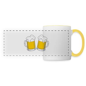 Bier - Panoramic Mug - white/yellow - Front