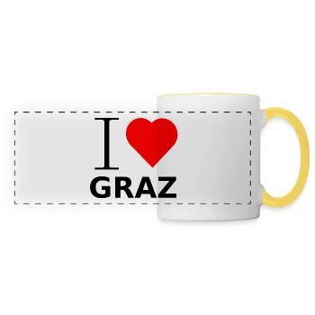 ADORO GRAZ - Tazza panoramica - bianco/giallo - Fronte