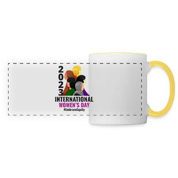 International Women's Day 2023 March 8 - Panoramic Mug - white/yellow - Front