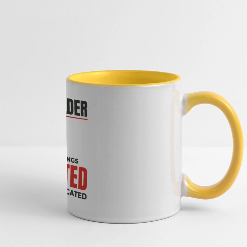Plate-forme d’échafaudage d’échafaudage de constructeur d’échafaudages Mug panoramique contrasté et blanc