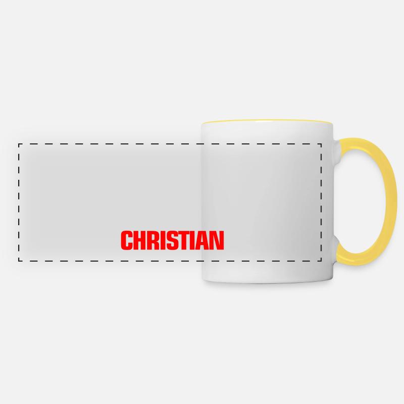 Christ - Panoramatasse - Weiß/Gelb