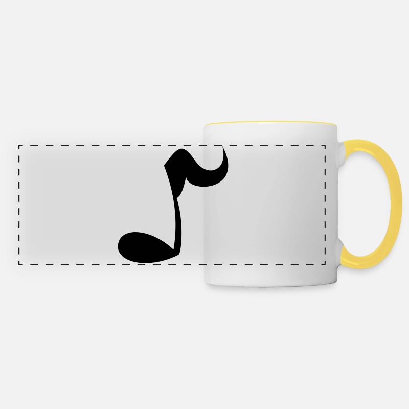 Note - Panoramic Mug - white/yellow