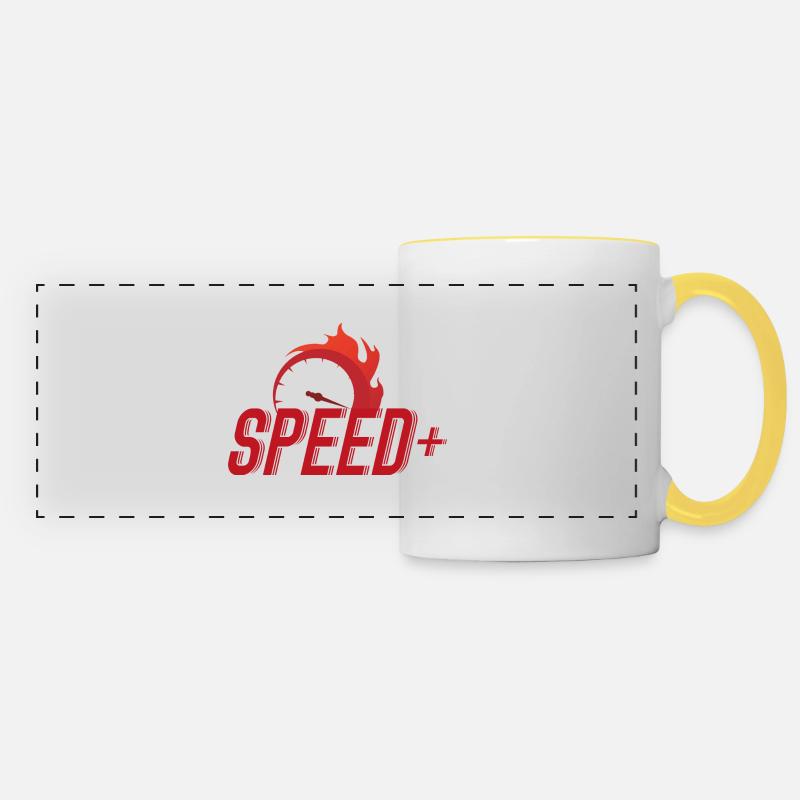 SPEED - Panoramatasse - Weiß/Gelb