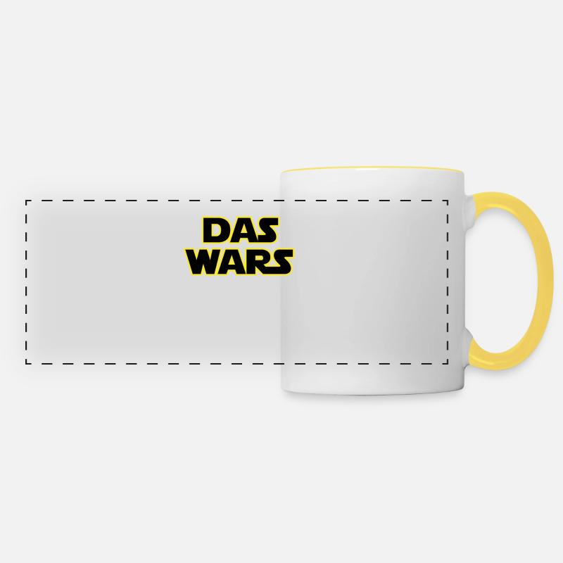 That's it - May the marriage be with me - Panoramic Mug - white/yellow