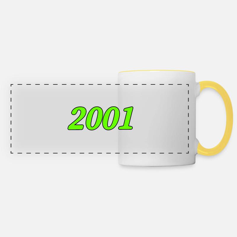 2001 - Panoramic Mug - white/yellow