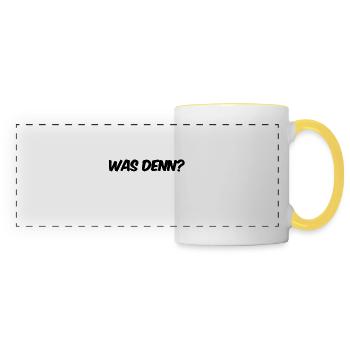 was ist los? - Panoramatasse - Weiß/Gelb - Vorne