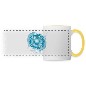 Tonga Blue Sharks - Panoramic Mug - white/yellow - Front