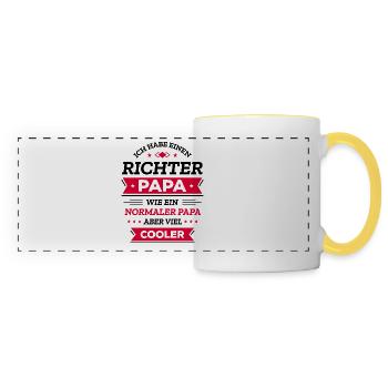 RICHTER PAPA COOL, GERECHT, STIL, JUSTIZ - Panoramatasse - Weiß/Gelb - Vorne