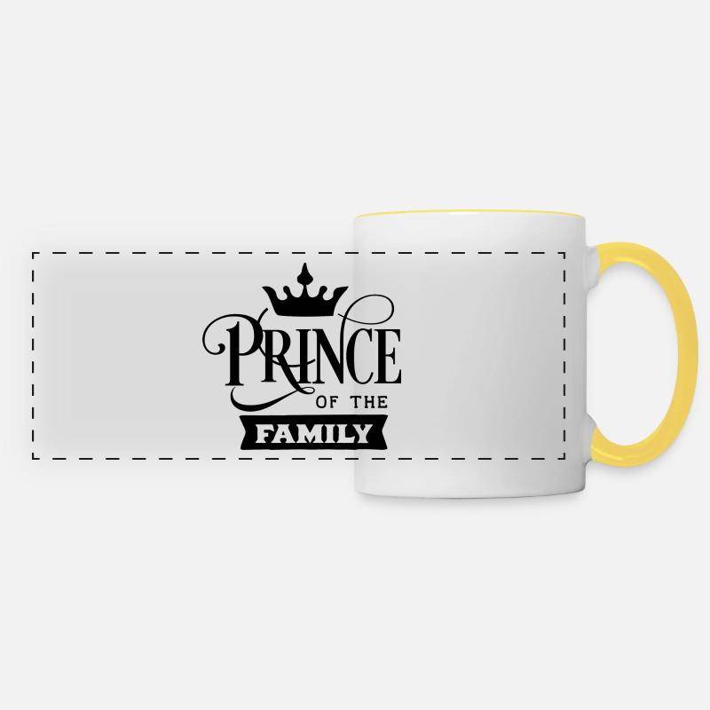 Prince - Panoramatasse - Weiß/Gelb