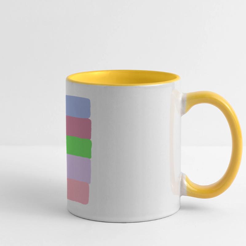 Pastellstreifen-Stack Panoramatasse