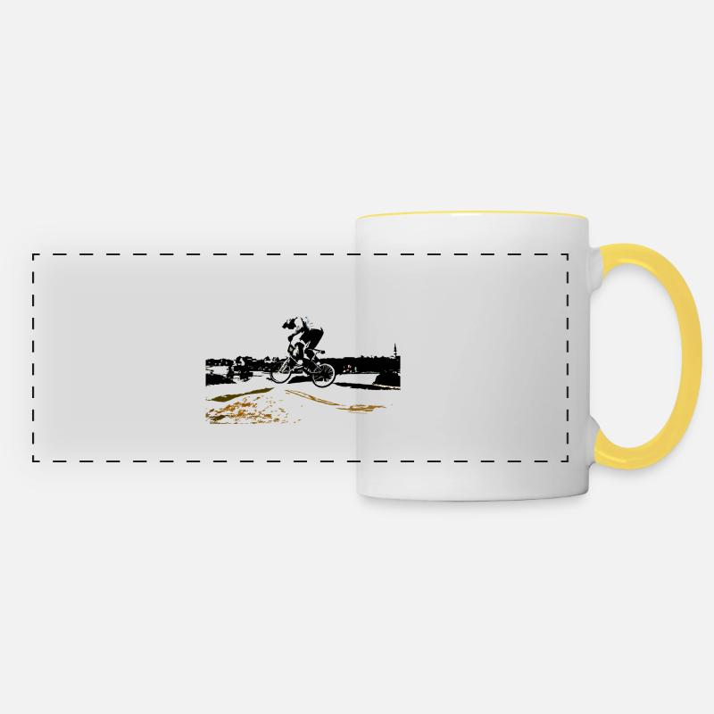 BMX - Panoramic Mug - white/yellow