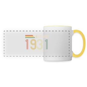 Epic & Legendary born in 1931: 93rd birthday - Panoramic Mug - white/yellow - Front