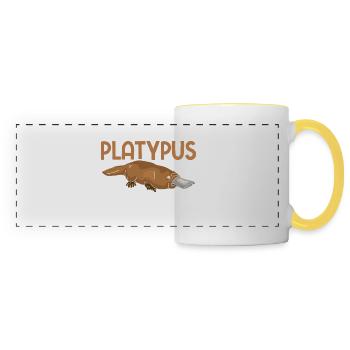 Platypus - Panoramic Mug - white/yellow - Front