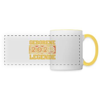 2028 - Panoramic Mug - white/yellow - Front
