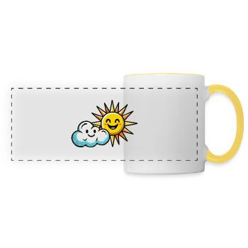 Cloud Sun - Panoramic Mug - white/yellow - Front