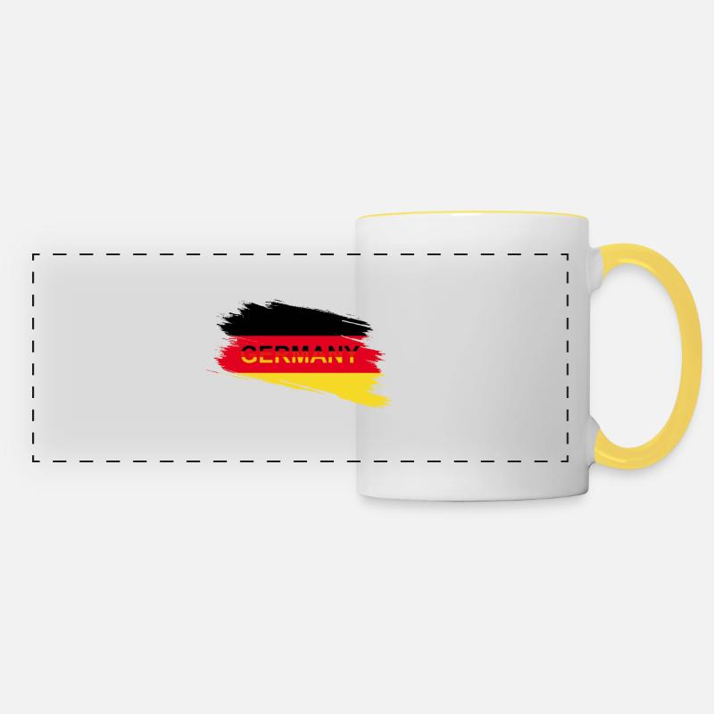 Germany - Panoramic Mug - white/yellow
