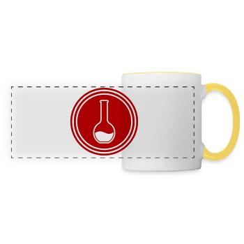 Test tube chemist - Panoramic Mug - white/yellow - Front
