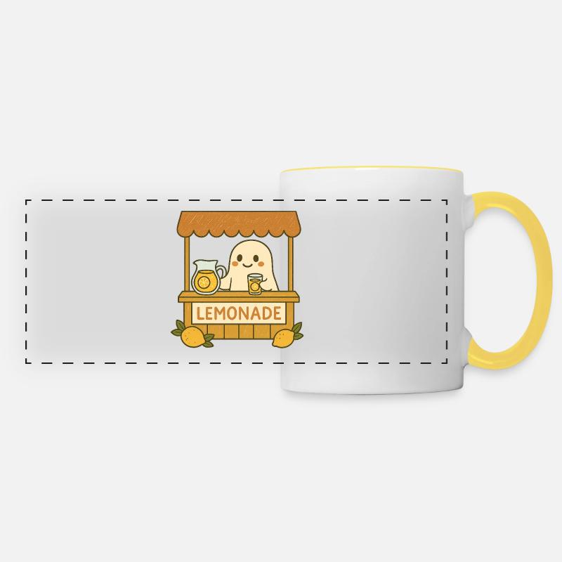 Ghost Lemonade – Sweet & Spooky - Panoramic Mug - white/yellow