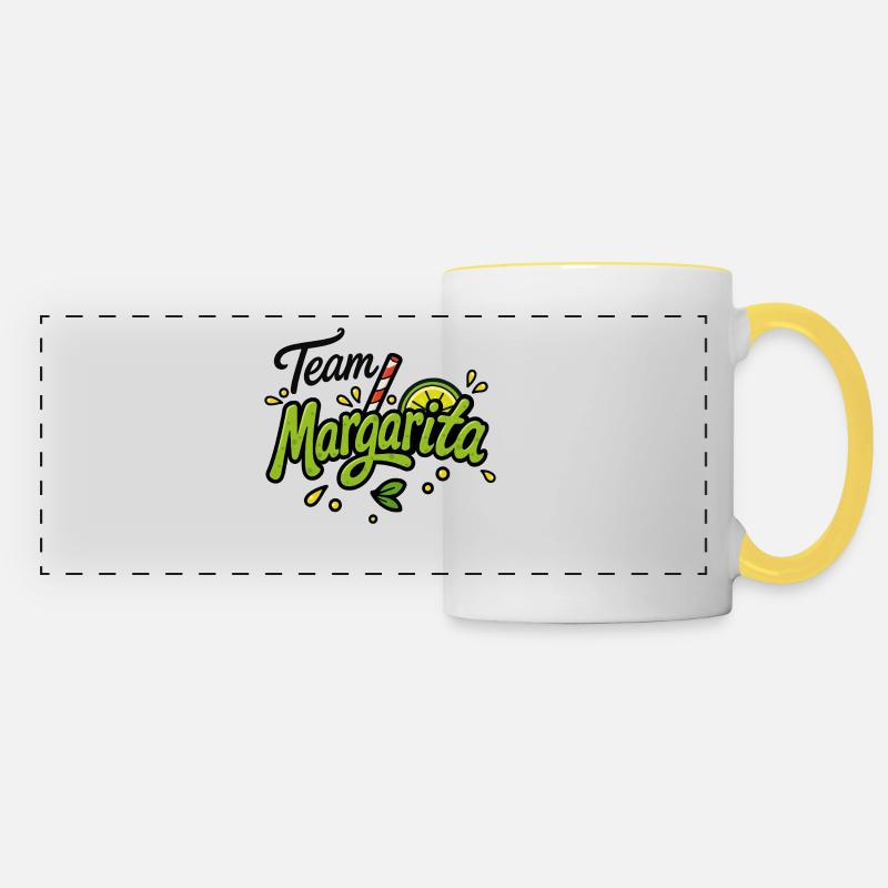 Team Margarita - Panoramic Mug - white/yellow