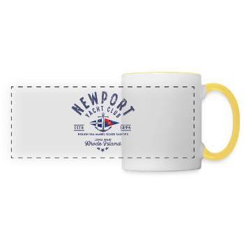 Newport Yacht Club Rhode Island blc 1 - Panoramatasse - Weiß/Gelb - Vorne