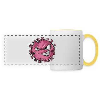 virus - Panoramic Mug - white/yellow - Front