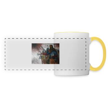 Vikingen - Panoramamok - wit/geel - Voor