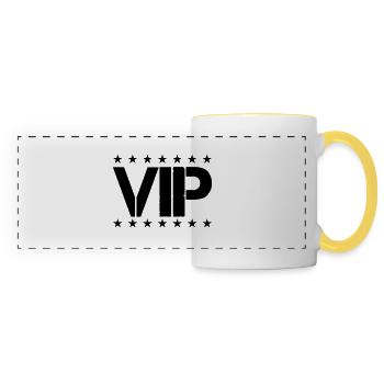 VIP - Mug panoramique contrasté et blanc - blanc/jaune - Devant