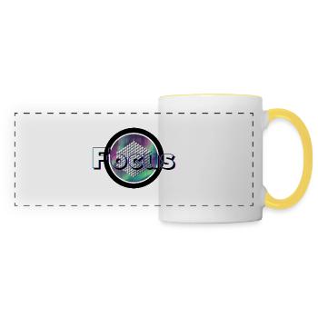 Focus - Geometric Vision - Panoramic Mug - white/yellow - Front