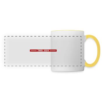Tyrol 2024 - Mug panoramique contrasté et blanc - blanc/jaune - Devant