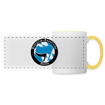 Königlich Bayerische Antifa - Panoramatasse - Weiß/Gelb - Vorne