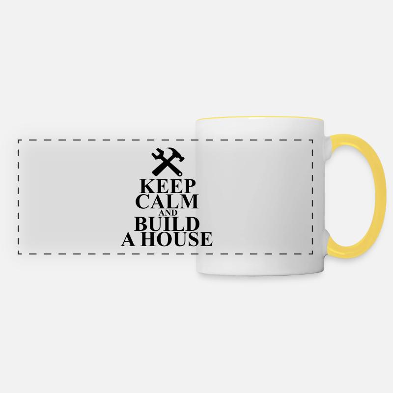 build - Panoramic Mug - white/yellow