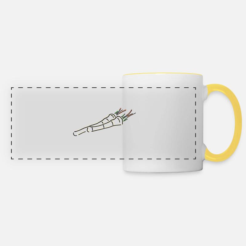 horseradish - Panoramic Mug - white/yellow