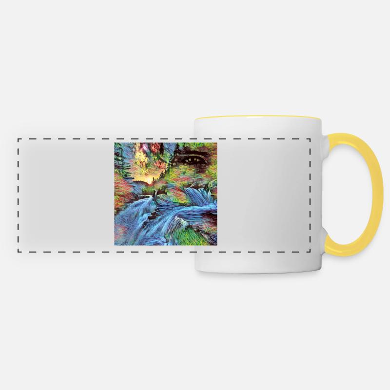 Graphic art 🎨 - Panoramic Mug - white/yellow