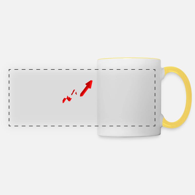 Trading - Panoramic Mug - white/yellow